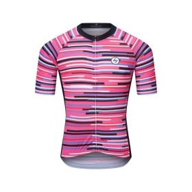 Short Sleeves New Design (Option: M-Pink lines)